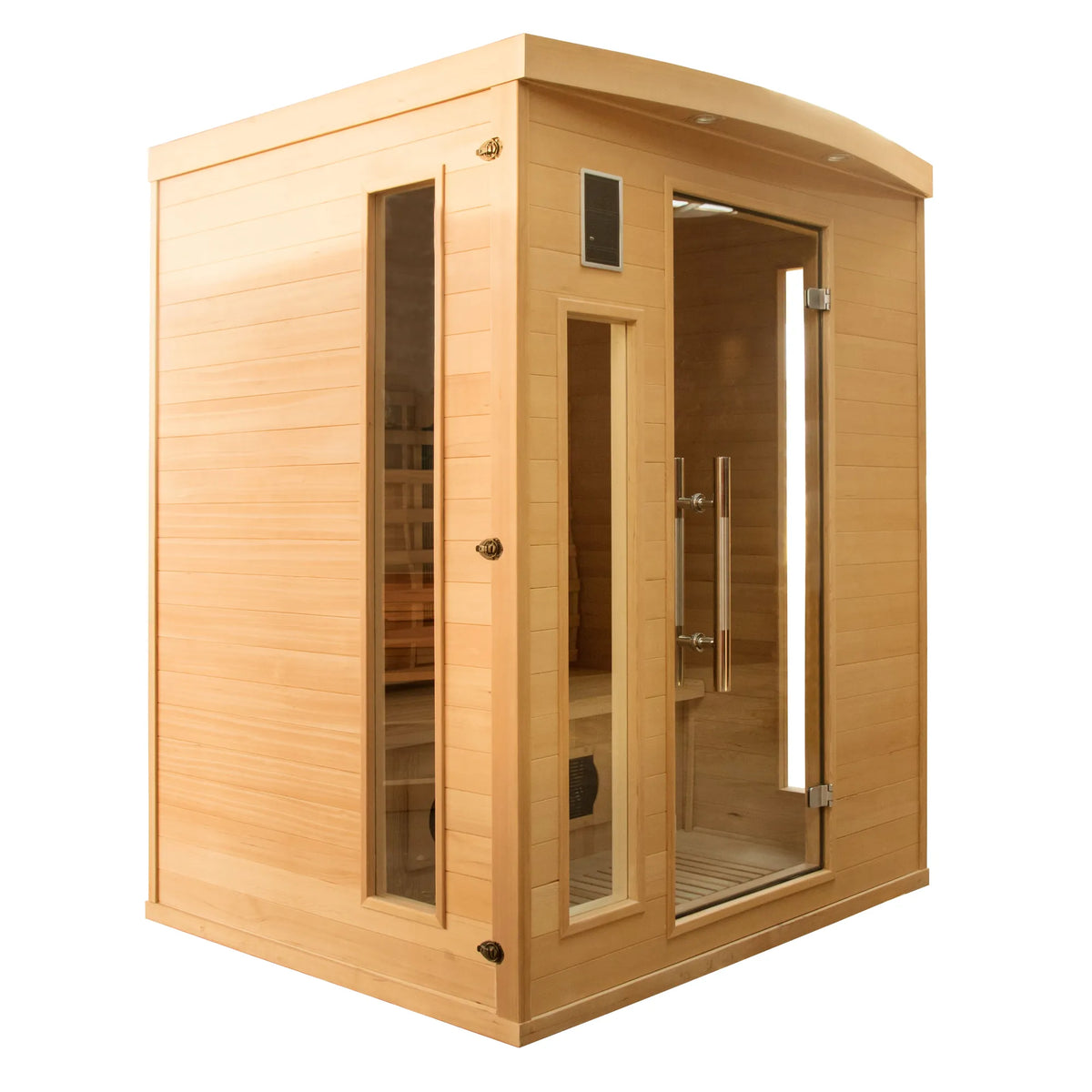 France Sauna Apollon 3 infrared sauna, three quarter view
