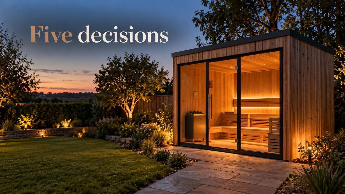 The outdoor sauna buying guide: five decisions before you spend