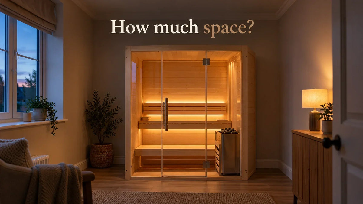How much space does an indoor sauna need?