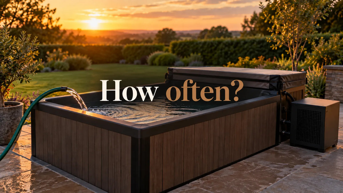 How often should you change cold plunge water?