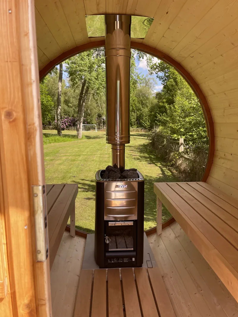 The Harvia M3, the compact wood burning stove, 30kg of stone