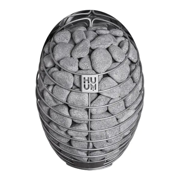 Heater: Huum Drop 9, 8.5kW electric with UKU Wi-Fi control, 55kg of stones