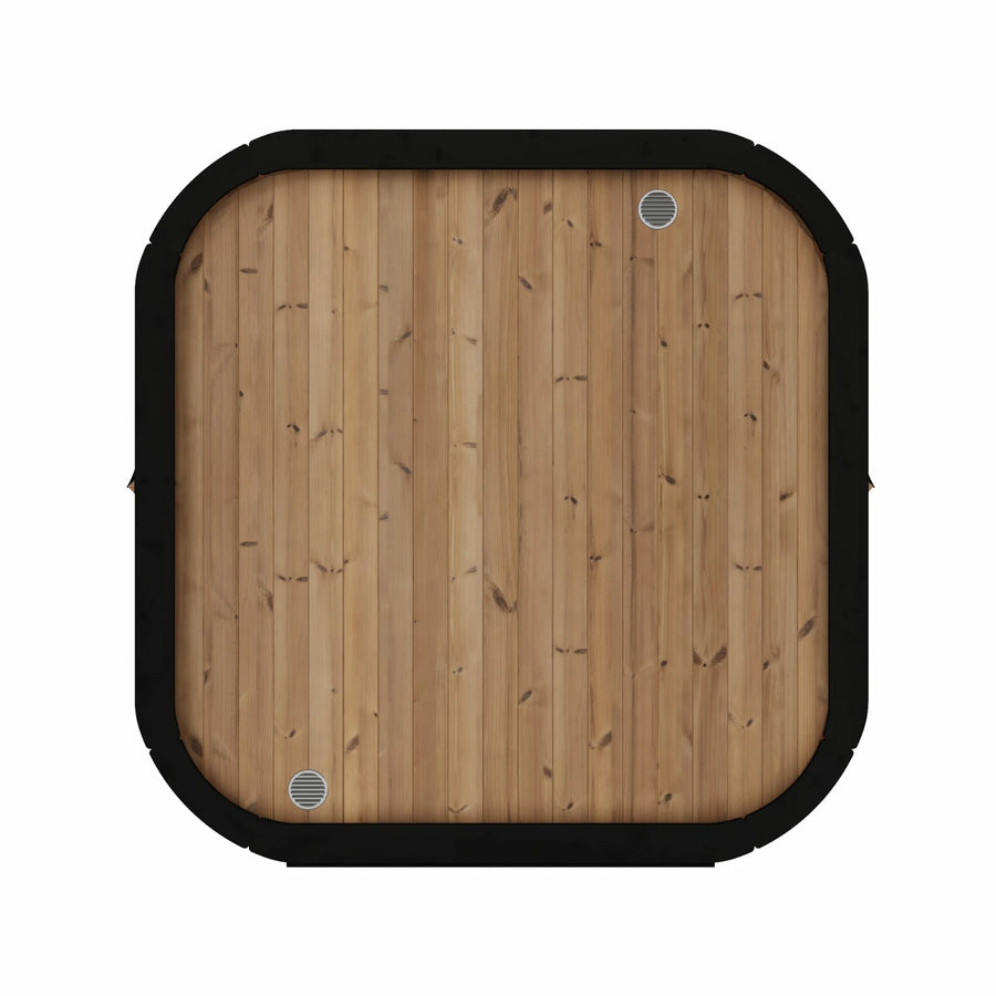 ICON 220 XL rear wall in 28mm tongue and groove thermo treated timber