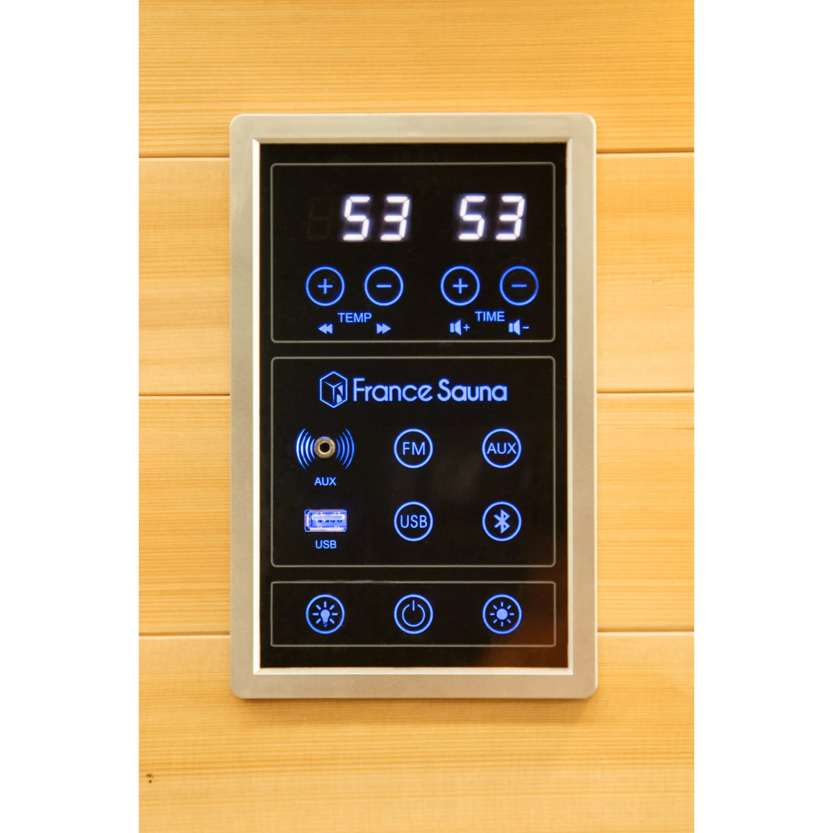 France Sauna Apollon 3 infrared sauna touch control panel