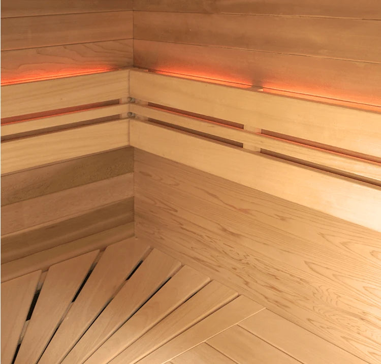 Holl's Eccolo 6 interior corner with LED strip lighting at headrest height