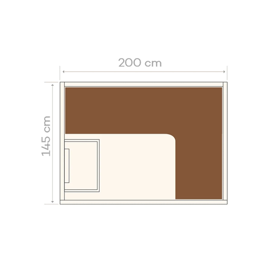 Holl's Utopia 4 floor plan drawing with dimensions